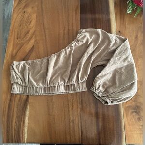 One Shoulder Crop Top
